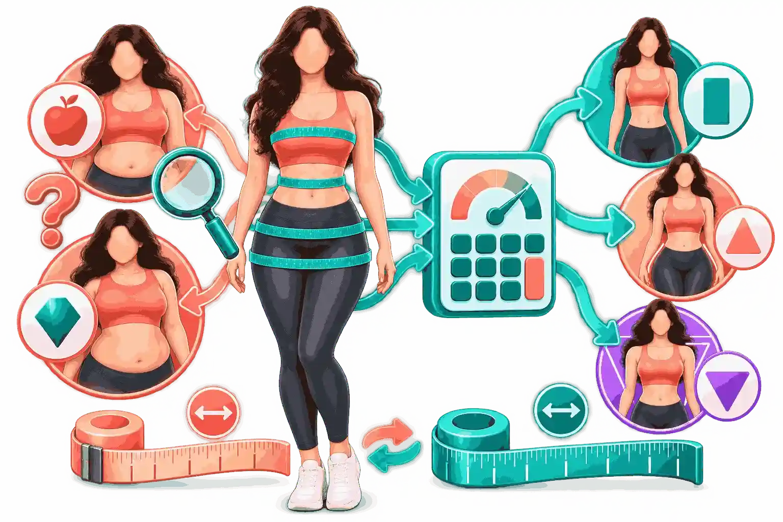 Female Body Shape calculator