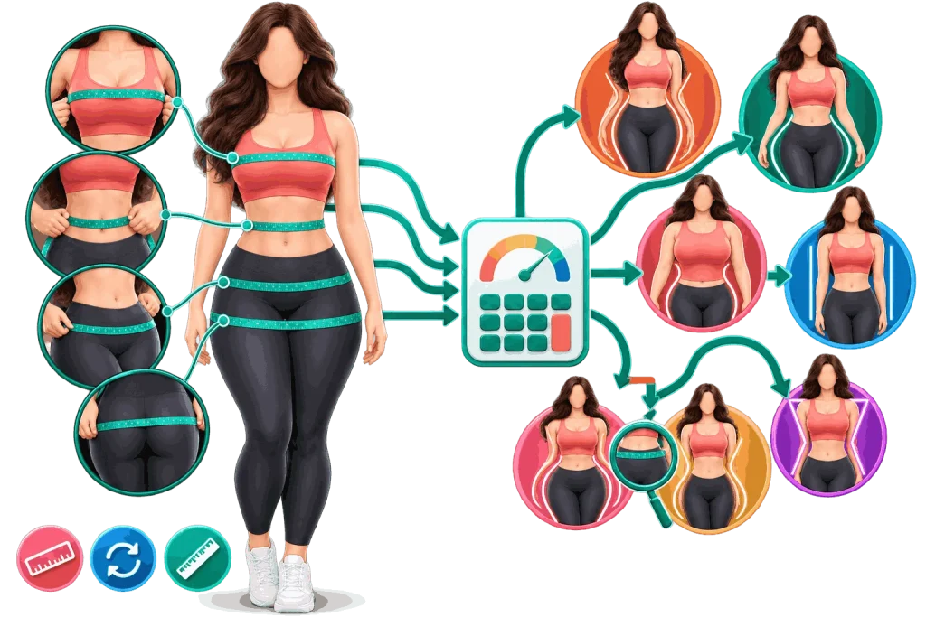 How the Female Body Shape Calculator Sorts You